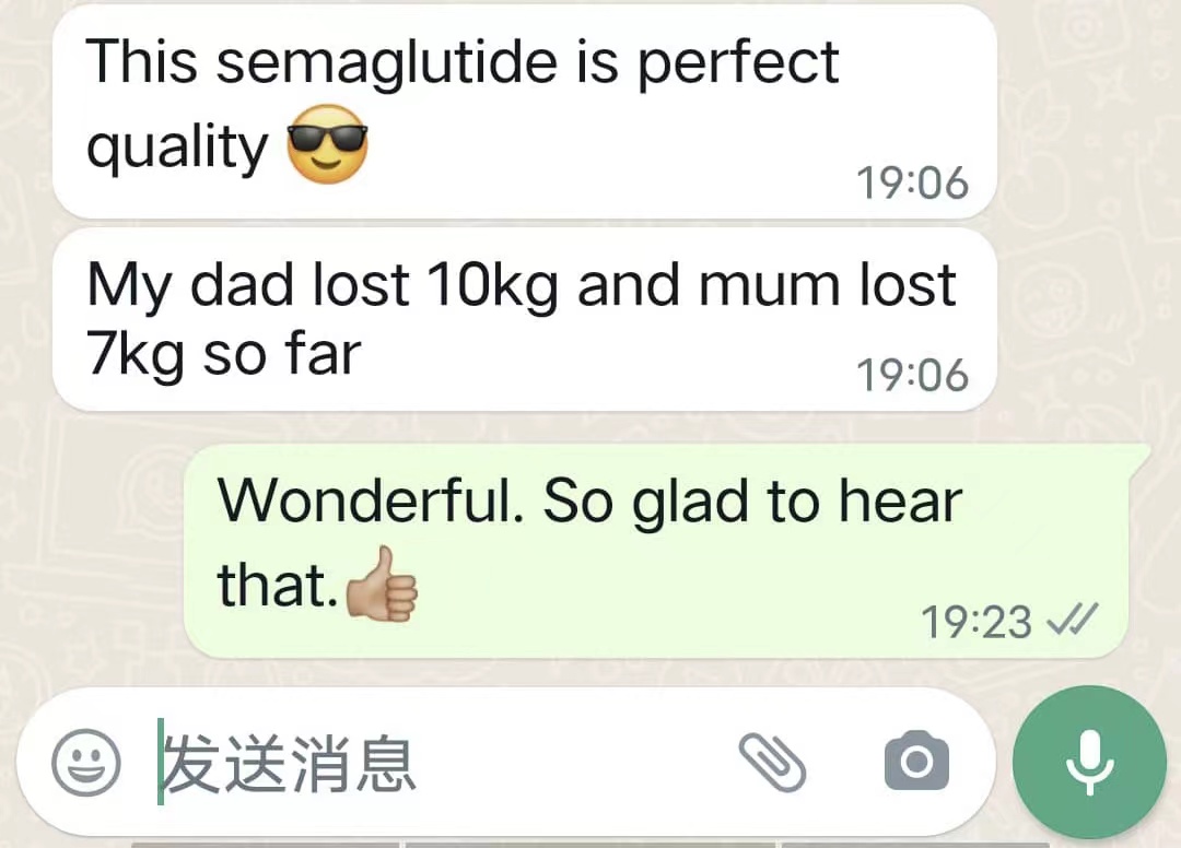 This semaglutide is perfect quality   My dad lost 10kg and mum lost 7kg so far